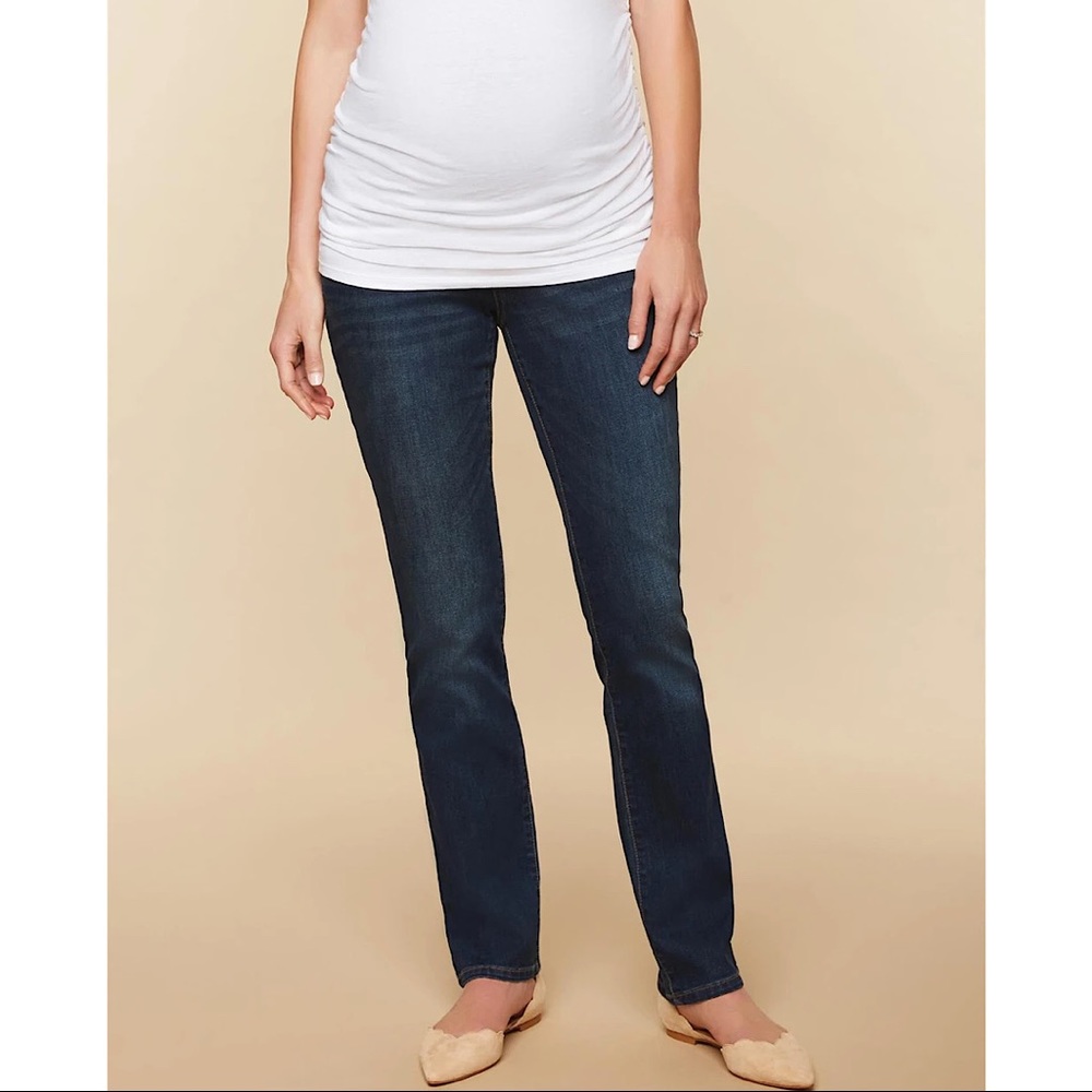 Hope & Howard Maternity Dark Wash Straight Leg Jean Leggings 6/28